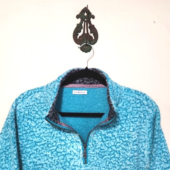Saint Bernard Men's 1/4 Zip Pullover Sweater Size Medium - Picture 2 of 10